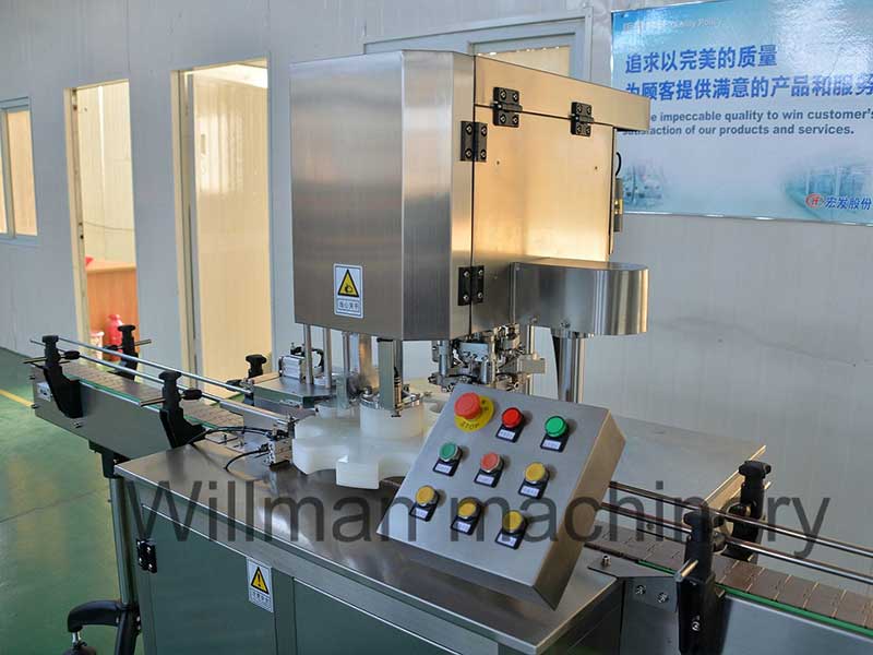 Filling and sealing machine